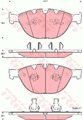 Тормозные колодки дисковые  арт. GDB1558