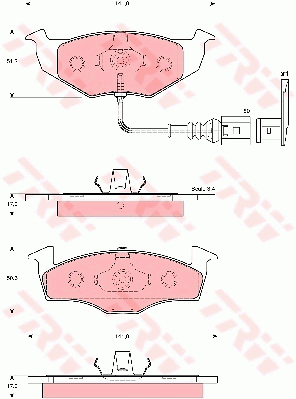 Тормозные колодки дисковые ROADHOUSE арт. GDB1586