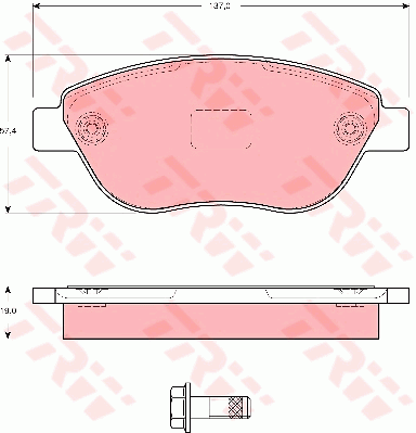 Тормозные колодки дисковые ICER арт. GDB1591