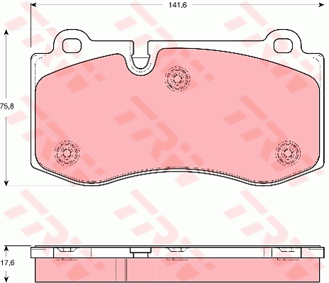 Тормозные колодки дисковые BREMBO арт. GDB1667