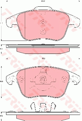 Тормозные колодки передние дисковые ZIMMERMANN арт. GDB1691