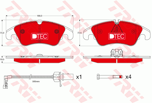 Тормозные колодки дисковые ICER арт. GDB1768DTE