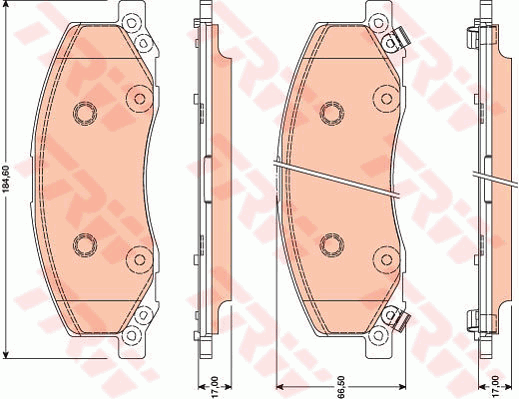 Тормозные колодки дисковые BREMBO арт. GDB1781