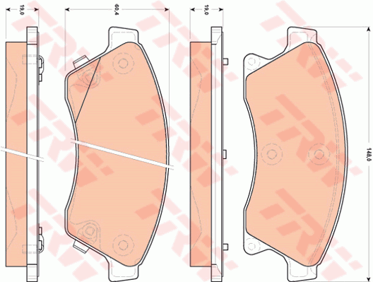 Тормозные колодки дисковые BLUE PRINT арт. GDB1843