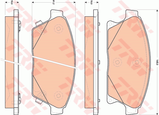 Тормозные колодки передние дисковые BLUE PRINT арт. GDB1847