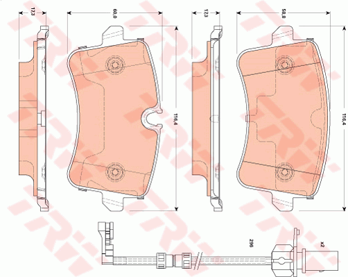 Тормозные колодки дисковые BOSCH арт. GDB1867