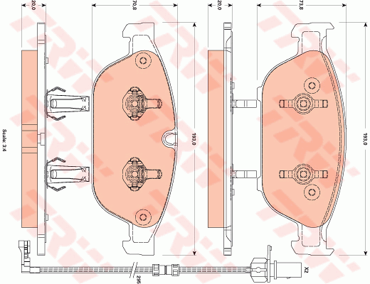 Тормозные колодки дисковые QUICK BRAKE арт. GDB1883