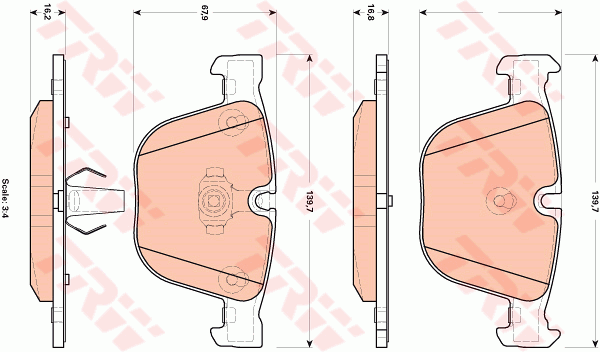 Тормозные колодки задние дисковые DELPHI арт. GDB1892