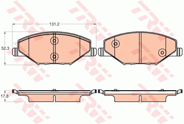 Тормозные колодки дисковые BREMBO арт. GDB2027