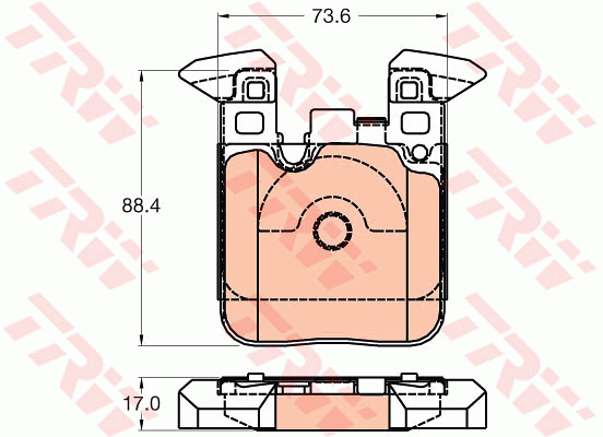 Тормозные колодки задние дисковые FERODO арт. GDB2028