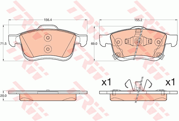 Тормозные колодки дисковые QUICK BRAKE арт. GDB2060