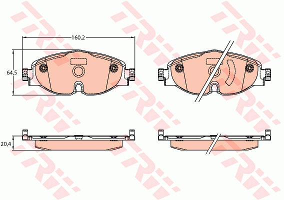 Тормозные колодки дисковые  арт. GDB2143