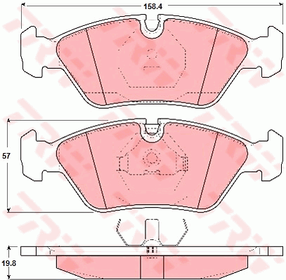 Тормозные колодки дисковые QUICK BRAKE арт. GDB298