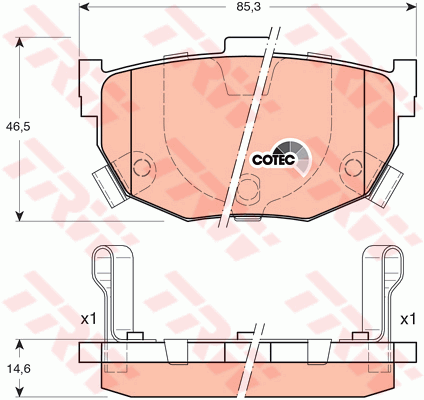 Тормозные колодки дисковые FERODO арт. GDB3170