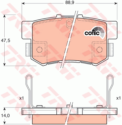 Тормозные колодки задние дисковые BOSCH арт. GDB3175