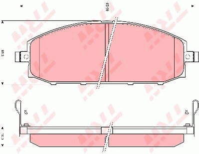 Гальмівні колодки, дискові OPTIMAL арт. GDB3222