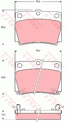 Тормозные колодки дисковые KAVO PARTS арт. GDB3239