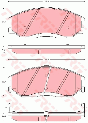 Тормозные колодки дисковые FERODO арт. GDB3244