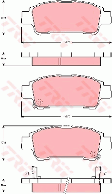 Тормозные колодки дисковые  арт. GDB3249