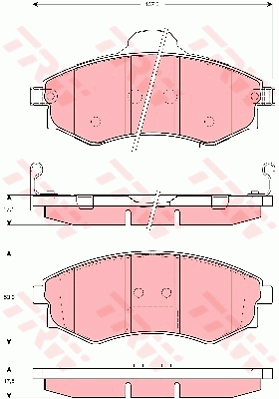 Тормозные колодки дисковые  арт. GDB3256