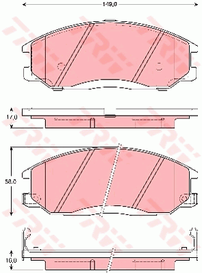 Тормозные колодки дисковые FERODO арт. GDB3257