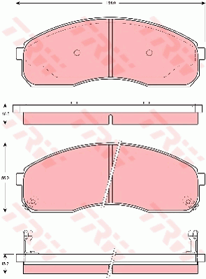 Тормозные колодки дисковые BREMBO арт. GDB3261