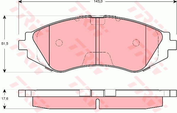 Тормозные колодки передние дисковые HELLA PAGID арт. GDB3265