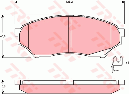Тормозные колодки дисковые METELLI арт. GDB3270