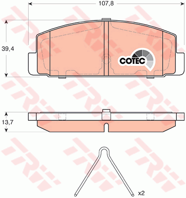 Тормозные колодки дисковые KAVO PARTS арт. GDB3311