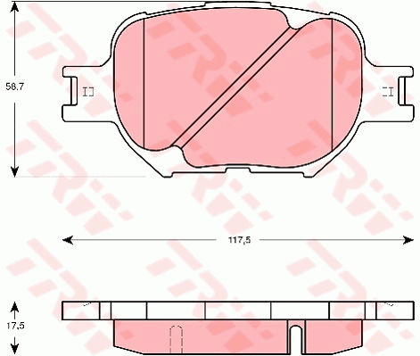 Тормозные колодки дисковые BLUE PRINT арт. GDB3316