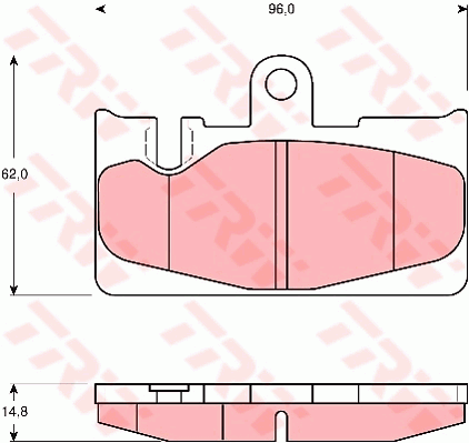 Гальмівні колодки, дискові BREMBO арт. GDB3323