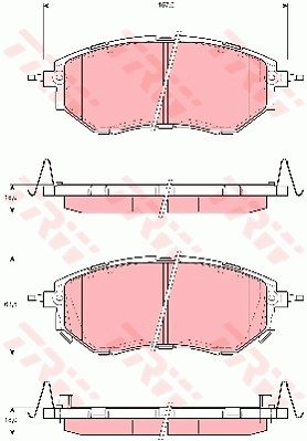 Тормозные колодки дисковые WOKING арт. GDB3372