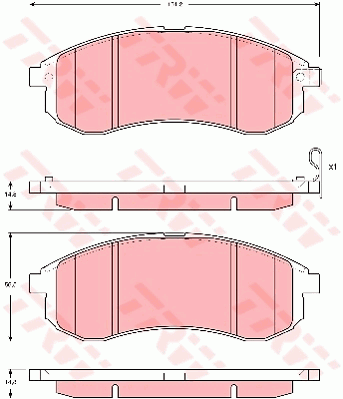 Тормозные колодки дисковые QUICK BRAKE арт. GDB3380