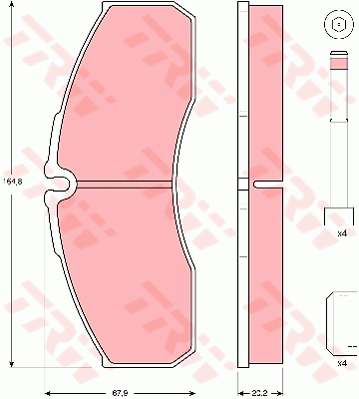 Гальмівні колодки, дискові ICER арт. GDB3385