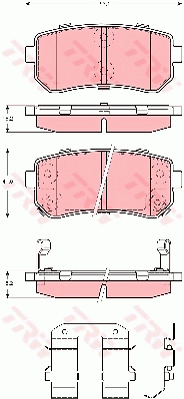 Тормозные колодки дисковые FERODO арт. GDB3421