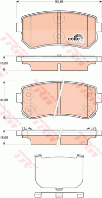 Тормозные колодки дисковые ZIMMERMANN арт. GDB3474