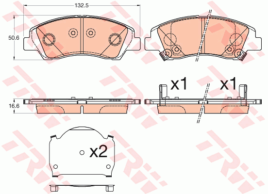 Тормозные колодки дисковые BREMBO арт. GDB3618