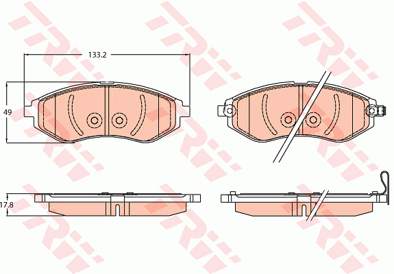 Тормозные колодки дисковые BOSCH арт. GDB3634
