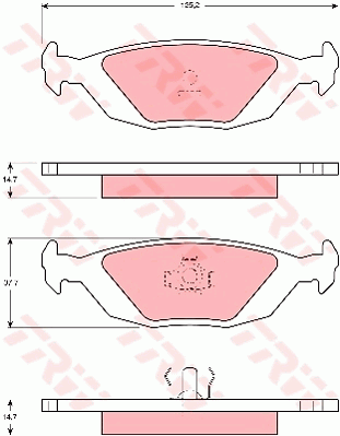 Тормозные колодки дисковые OPTIMAL арт. GDB392