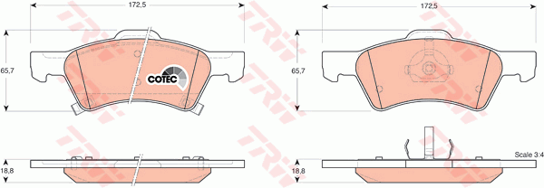 Тормозные колодки дисковые BOSCH арт. GDB4129