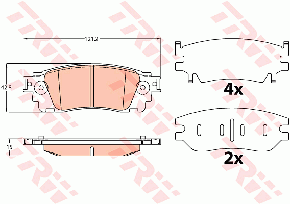 Тормозные колодки задние дисковые DELPHI арт. GDB4459