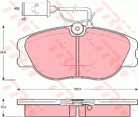 Тормозные колодки дисковые BOSCH арт. GDB483
