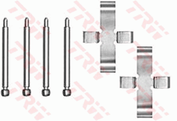 Монтажний компл.,гальм.колодки QUICK BRAKE арт. PFK198