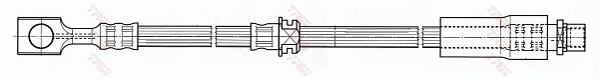 Тормозной шланг BREMBO арт. PHD538