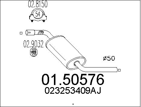 Резонатор MTS 01.50576