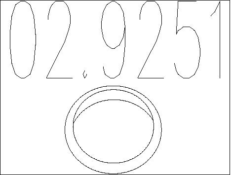 Прокладка выхлопной трубы MTS 02.9251