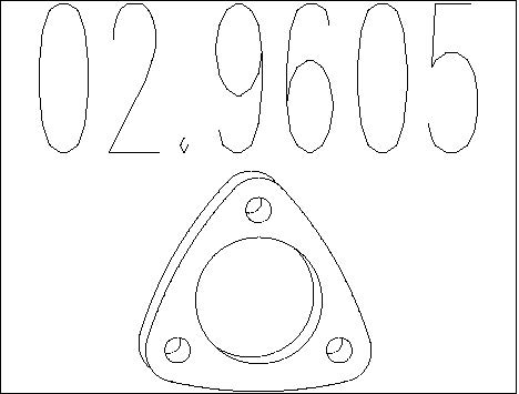 Прокладка выхлопной трубы MTS 02.9605