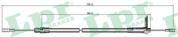 Трос ручного гальма FEBI BILSTEIN арт. C0434B