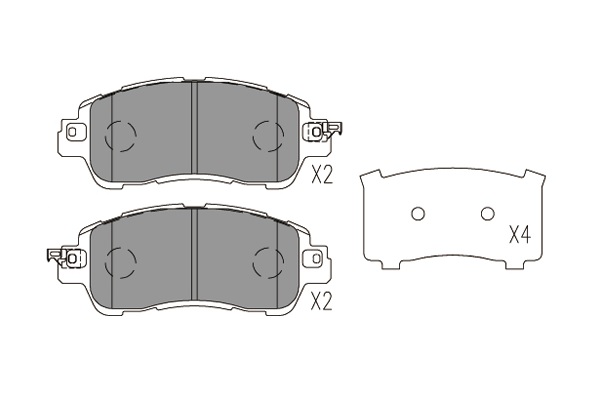Тормозные колодки дисковые BREMBO арт. KBP-4578