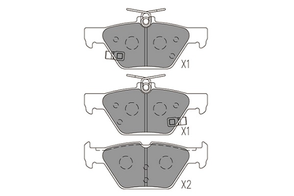 Тормозные колодки дисковые BREMBO арт. KBP-8028